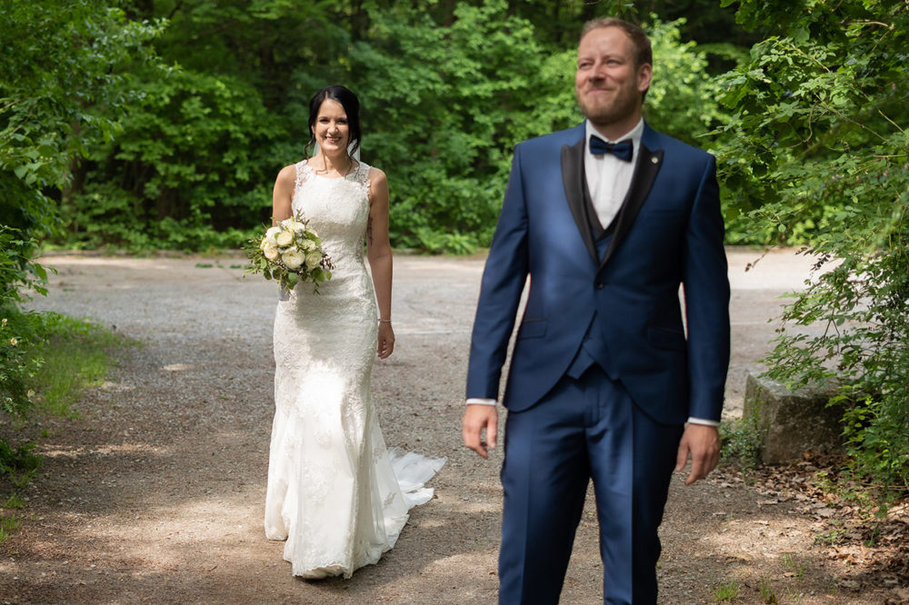 First Look | Brautpaar | Hochzeitsfotograf Straubing-Regensburg | Fotostyle Schindler