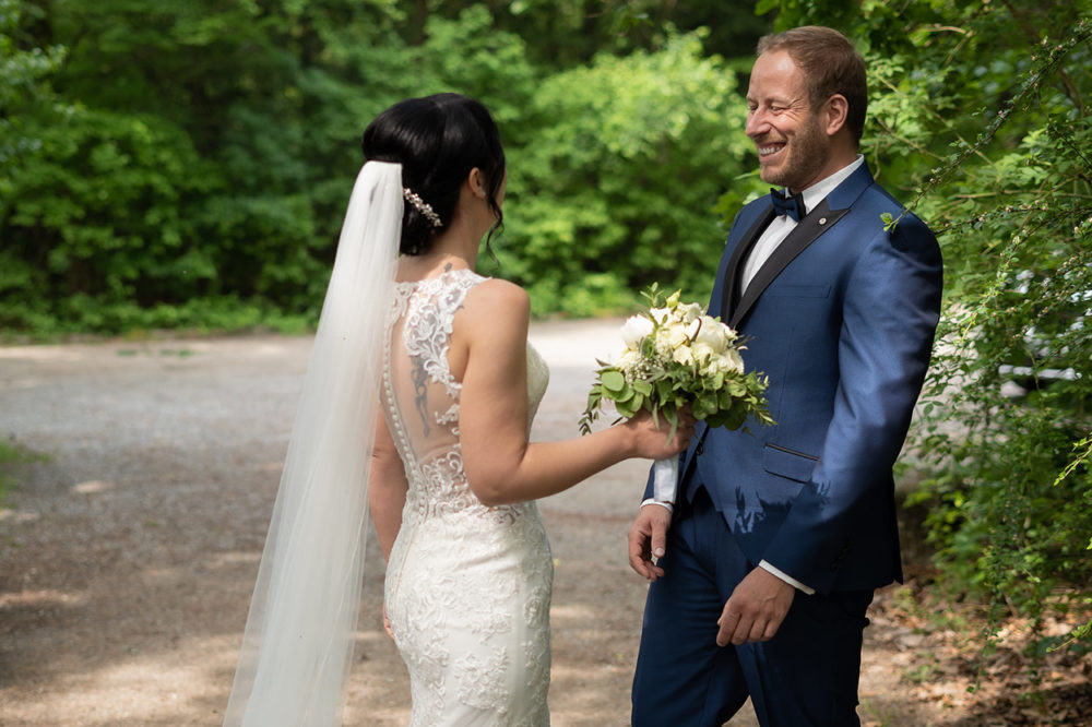 First Look | Brautpaar | Hochzeitsfotograf Straubing-Regensburg | Fotostyle Schindler